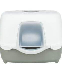 Trixie Kattenbak Davio Top Outdoor Met Kap Grijs / Wit