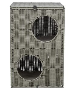 Trixie Kattenmand Amalia Hoekig Polyrattan Grijs